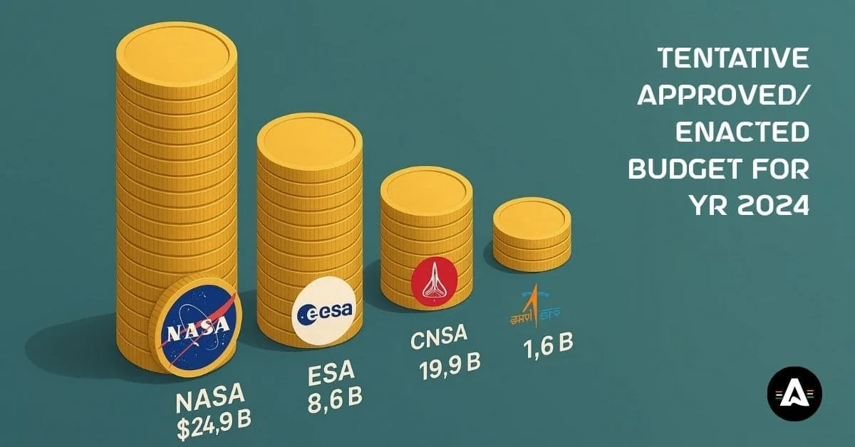 ISRO-budget-comparision-nasa-esa-cnsa